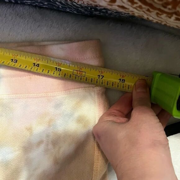 n:PHILANTHROPY Coco-Short tie-dye color pink yellow white nwt xl distressed - Picture 8 of 10